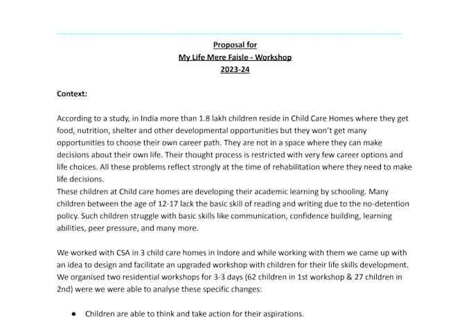 create ngo reports, impact reports, csr reports,